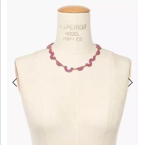 Madewell necklace, pink geometric shapes